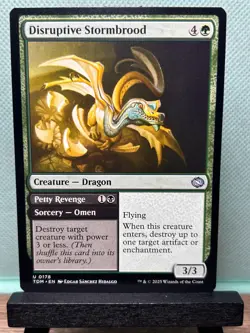 MTG TCG: Disruptive Stormbrood 178, Tarkir: Dragonstorm - Image 1