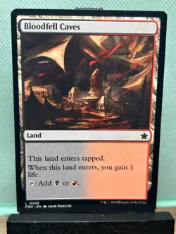 MTG TCG: Bloodfell Caves 259, Foundations - Image 1