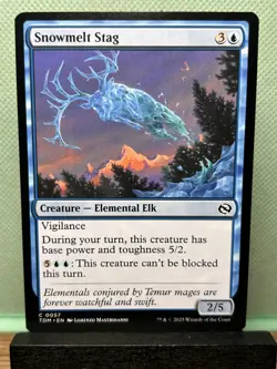 MTG TCG: Snowmelt Stag 57, Tarkir: Dragonstorm - Image 1