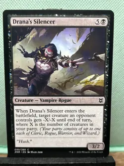 MTG TCG: Drana's Silencer 99/280, Zendikar Rising - Image 1