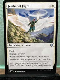MTG TCG: Feather Of Flight 13, Bloomburrow - Image 1