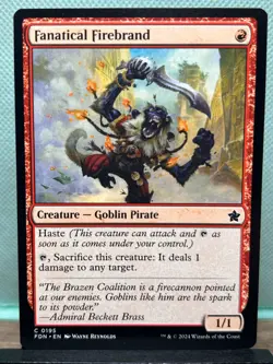 MTG TCG: Fanatical Firebrand 195, Foundations - Image 1