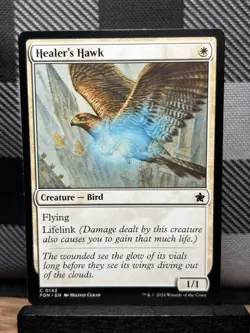 MTG TCG: Healer's Hawk 142, Foundations - Image 1