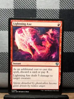 MTG TCG: Lightning Axe 162, Innistrad Remastered - Image 1