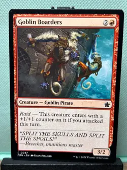 MTG TCG: Goblin Boarders 87, Foundations - Image 1