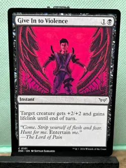 MTG TCG: Give In To Violence 101, Duskmourn: House of Horror - Image 1