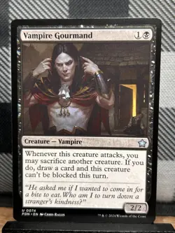 MTG TCG: Vampire Gourmand 74, Foundations - Image 1