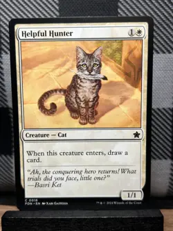 MTG TCG: Helpful Hunter 16, Foundations - Image 1