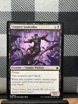 MTG TCG: Vampire Soulcaller 75, Foundations - Image 1