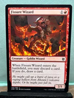 Mtg TCG: Fissure Wizard 140/280, Zendikar Rising - Image 1
