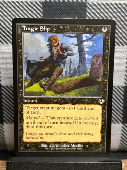 MTG TCG: Tragic Slip 390, (Retro Frame) Innistrad Remastered - Image 1