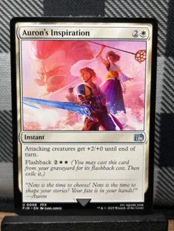 MTG TCG: Auron's Inspiration 8, Final Fantasy - Image 1