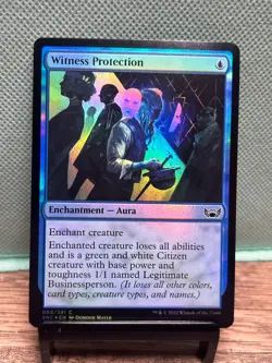 MTG TCG: Witness Protection 66/281, Streets of New Capenna _ FOIL - Image 1