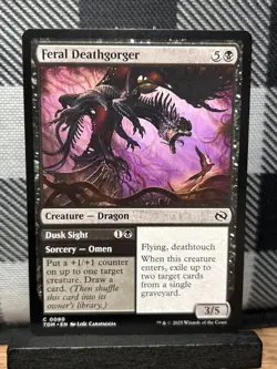 MTG TCG: Feral Deathgorger 80, Tarkir: Dragonstorm - Image 1