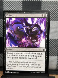 MTG TCG: Pilfer 181, Foundations - Image 1