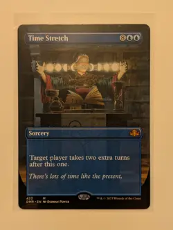 Magic: The Gathering MTG Dominaria Remastered #422 Time Stretch (Borderless) - Image 1