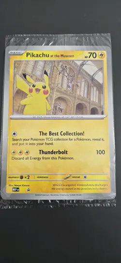 Pokemon x Natural History Museum: Pikachu at the Museum (Sealed) Promo Card - Image 1