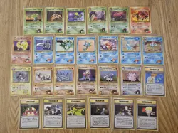 1998 Pokemon Japanese Gym Heroes (Leaders Stadium) Set Lot x26 - Image 1