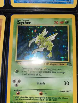 Pokemon Card - Scyther 10/64 - Holo Rare - Jungle Edition- 1999 Mint Con - Image 1