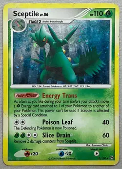 Pokemon Sceptile LV.56 #10/100 Holo Rare - 2008 Stormfront Set - HP Condition - Image 1