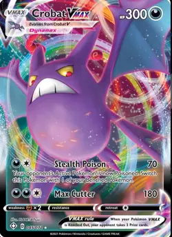 Pokemon Crobat Vmax 45/72 Full Art Shining Fates Promo - Image 1