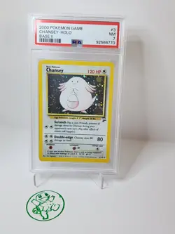 PSA 7 2000 Pokemon Base Set 2 Chansey # 3/130 WOTC - Image 1