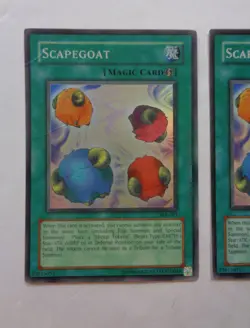 Playset: 3x Scapegoat SDJ-041 (Super Rare, Unlimited, Played / MP) Yugioh - Image 3