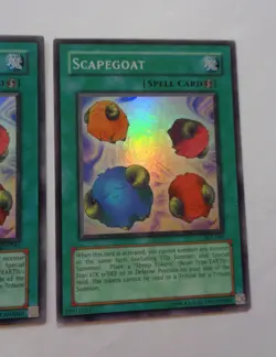 Playset: 3x Scapegoat SDJ-041 (Super Rare, Unlimited, Played / MP) Yugioh - Image 5