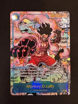 2025 One Piece A Fist of Divine Speed Monkey.D.Luffy Manga Alt Art #OP11-058 - Image 1