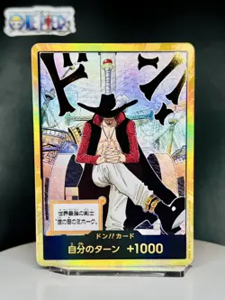 One Piece Card Game 🏴‍☠Gold Don!! Card Mihawk Foil JPN NM US Seller 🇺🇸 - Image 1