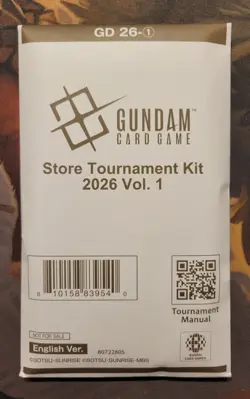 1x Gundam Card Game Store Tournament Kit 2026 Vol. 1 *FACTORY SEALED* NEW - Image 1
