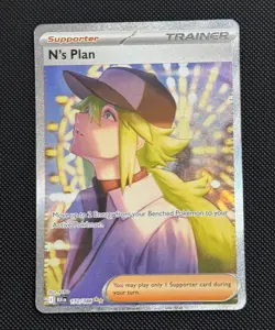 Pokemon TCG N's Plan 170/086 Sir S&V Black Bolt Card Mint Condition - Image 1