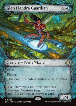 Glen Elendra Guardian-Lorwyn Eclipsed-Borderless-Foil-305-NM - Image 1