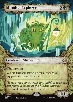 Mutable Explorer-Lorwyn Eclipsed-Borderless-Foil-327-NM - Image 1
