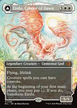 Eirdu, Carrier of Dawn-Lorwyn Eclipsed-Borderless-Foil-286-NM - Image 1