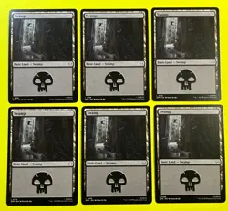 SPIDER-MAN MARVEL MTG Swamp Basic Land x6 – Black Mana – Artwork L0196 Basic L3 - Image 1