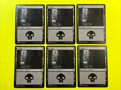 SPIDER-MAN MARVEL MTG Swamp Basic Land x6 – Black Mana – Artwork L0196 Basic L3 - Image 2