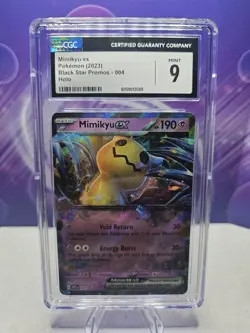 2023 POKEMON MIMIKYU EX - BLACK STAR PROMO (004) HOLO - CGC 9 MINT - Image 1
