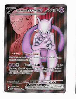 Pokemon TCG Team Rockets Mewtwo EX Full Art English - Image 2
