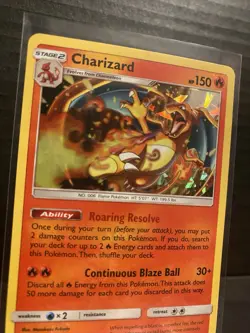 Charizard - 14/181 - Pokemon Team Up Cracked Ice Holo Promo LP - Image 3