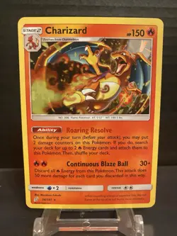Charizard - 14/181 - Pokemon Team Up Cracked Ice Holo Promo LP - Image 4