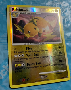 Raichu 8/100 *REVERSE HOLO* Stormfront Holo Rare Pokemon TCG lp - Image 1