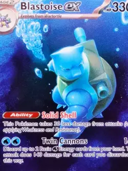 Pokemon Card Blastoise ex SAR Illustration 200/165 151 ENG carta english CGC 9 - Image 2
