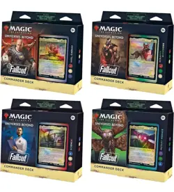 Fallout Commander Deck Set of 4 - MTG Magic the Gathering - Brand New Sealed - Image 1
