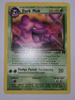 Pokemon TCG Dark Muk Team Rocket 41/82 Regular Uncommon LP - Image 1