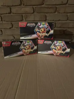 Pokemon Scarlet & Violet Prismatic Evolutions Surprise Box | New factory Sealed - Image 1