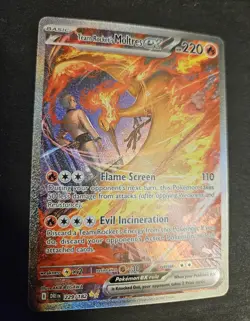 Team Rocket's Moltres ex 229/182 Sv10: Destined Rivals SIR Pokemon Pack Fresh NM - Image 4