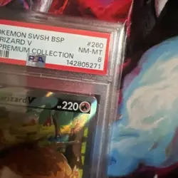 2022 Pokemon SWSH BSP Ultra Premium Collection #260 FA Charizard V PSA 8 - Image 5