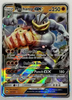 Pokemon Sun & Moon Burning Shadows Machamp GX 64/147 Holo - Image 1