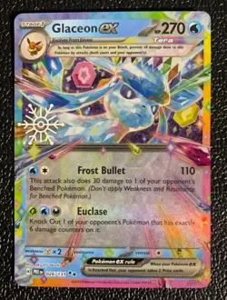Pokemon TCG: Glaceon ex - (2025 Holiday Calendar) 026/131 | Snowflake Stamped - Image 1